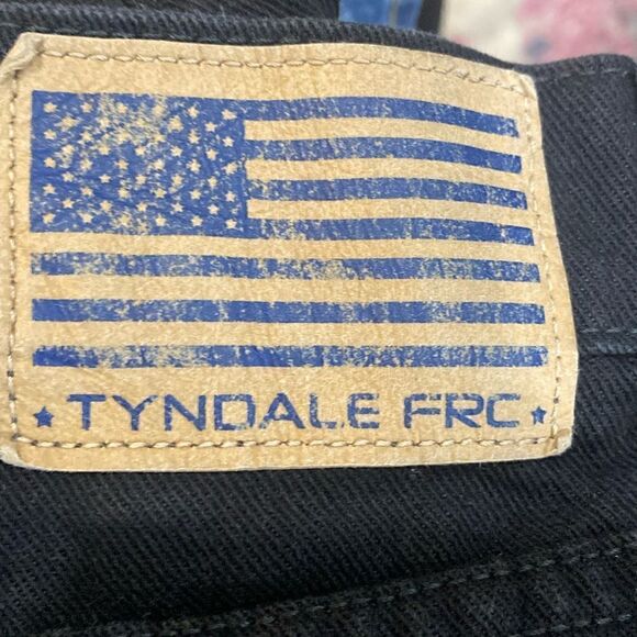 Men's Tyndale Jeans Lined FRC CAT 2 NFPA 2112 34W 32L Black USA Like New - Picture 3 of 8